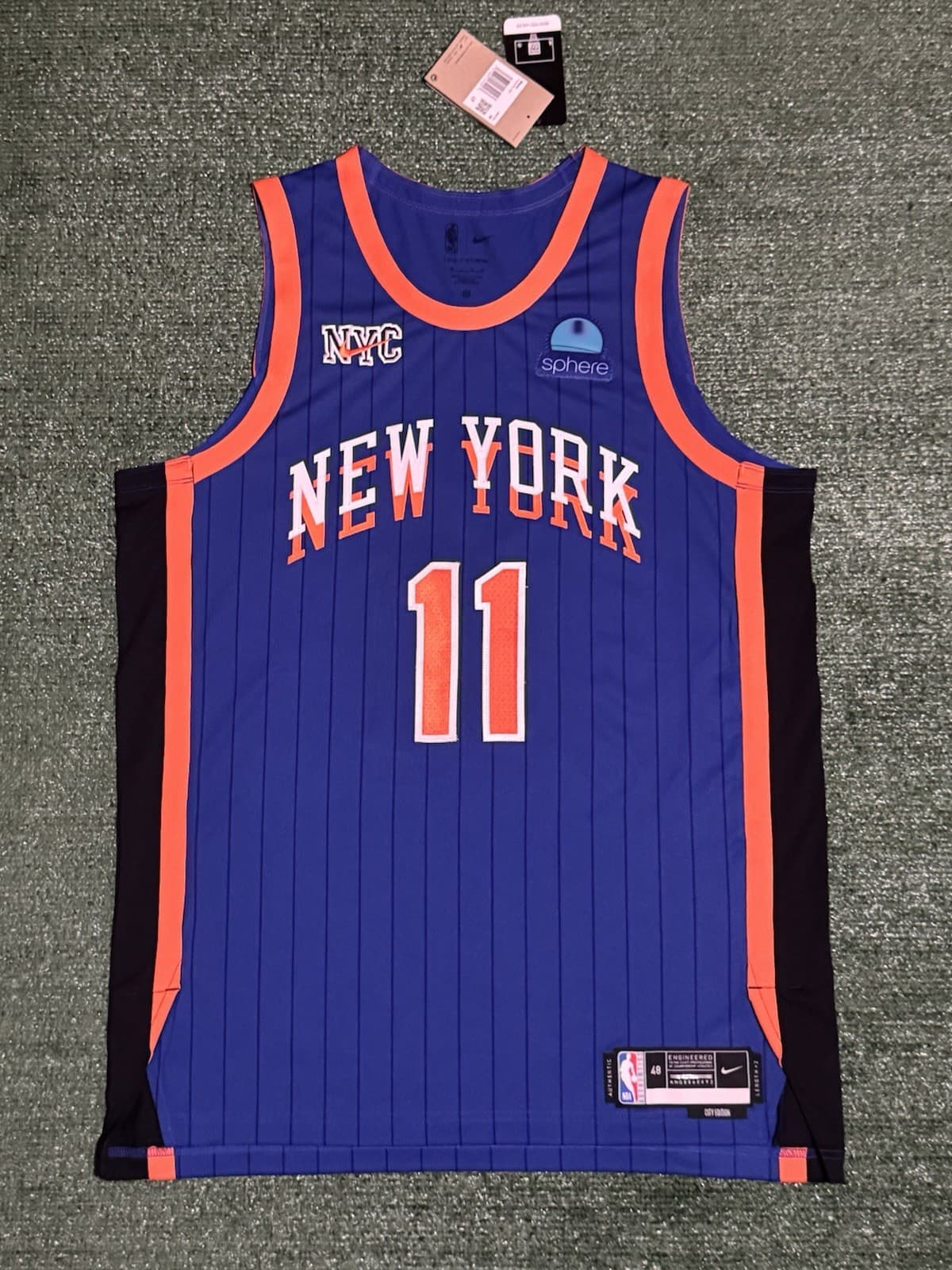 image-G1N Authentic Jalen Brunson NY Knicks 2023 City Edition Nike ADV Jersey 48 Large
