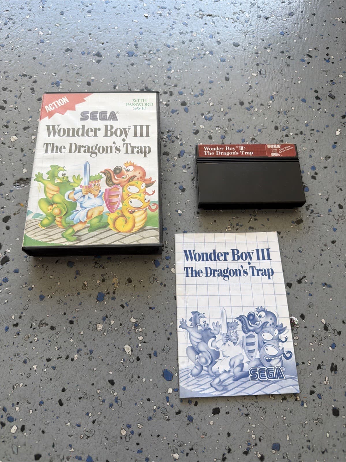 image-Wonder Boy 3 III The Dragon's Trap Sega Master System Complete