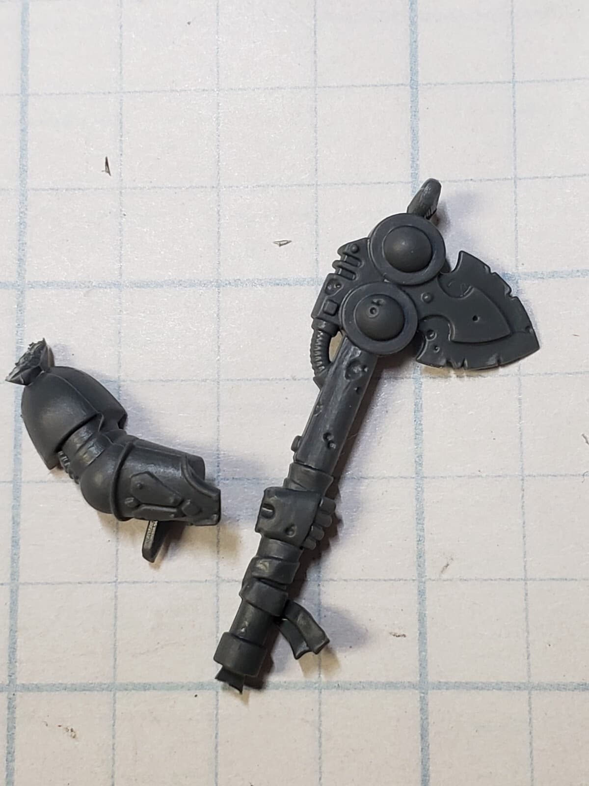 image-40k Death Guard ARMORY Bits Plague Marine Mk III Corrupted Bubotic Axe BA