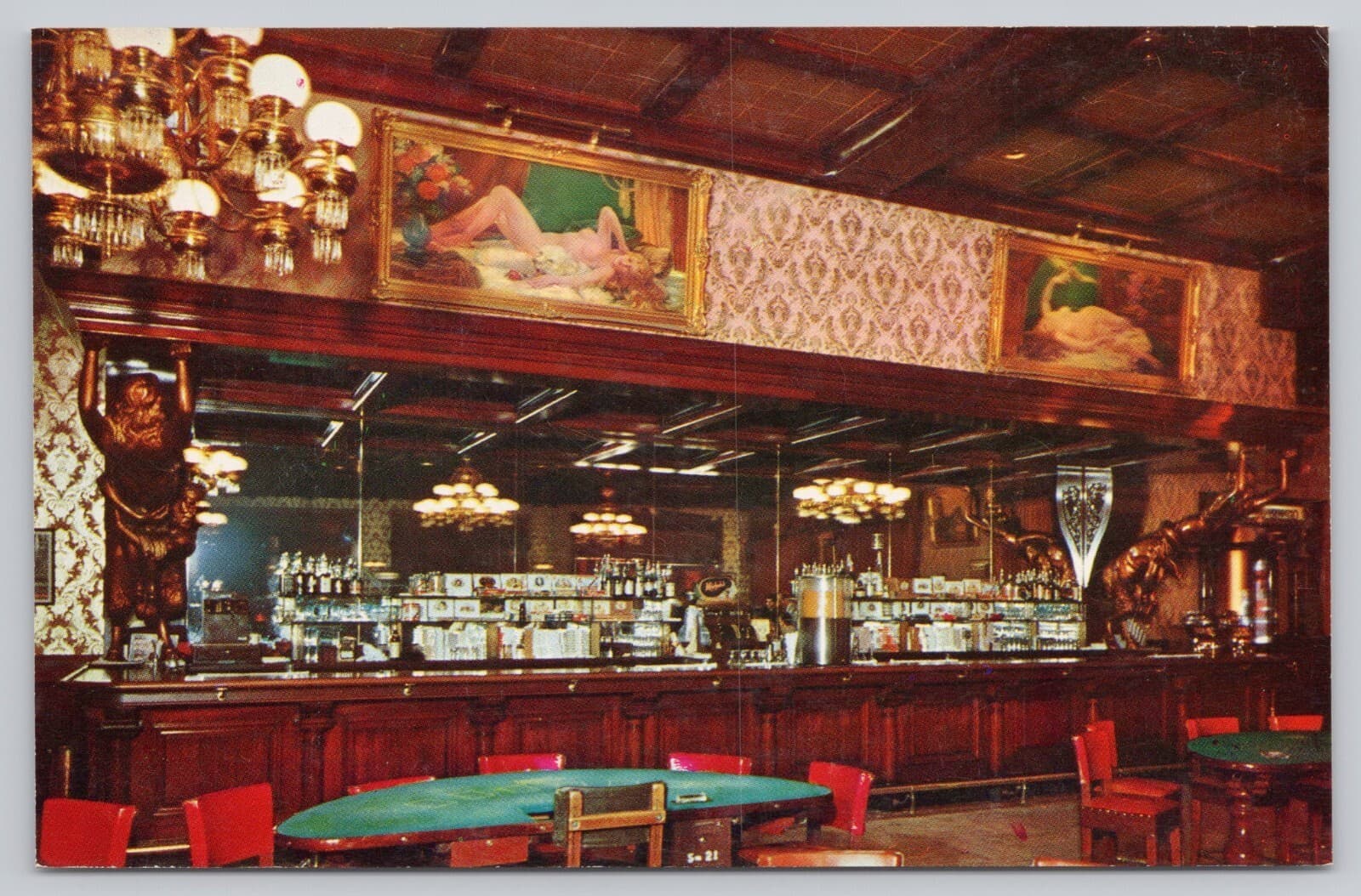 image-Las Vegas Nevada, Golden Nugget Gambling Hall Saloon Restaurant Vintage Postcard