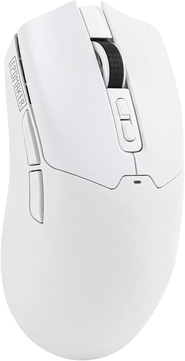 image-EPOMAKER Click Gaming Mouse Wireless 2.4Ghz/Bluetooth/Type-C, 800 to 42,000 DPI Adjustable, 8K Polling Rate, 500mAh, Lightweight Optical Mouse, for PC/Mac/Linux (White)