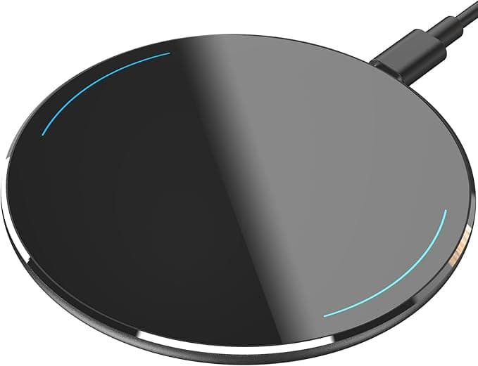 image-TOZO 2025 Upgraded Wireless Charger 15W Max Fast Wireless Charging Pad Compatible with iPhone 16/16 Plus/16 Pro Max /15/14/13/SE/12 Series, Samsung Galaxy S24/S23/S22 Series (No AC Adapter), Black