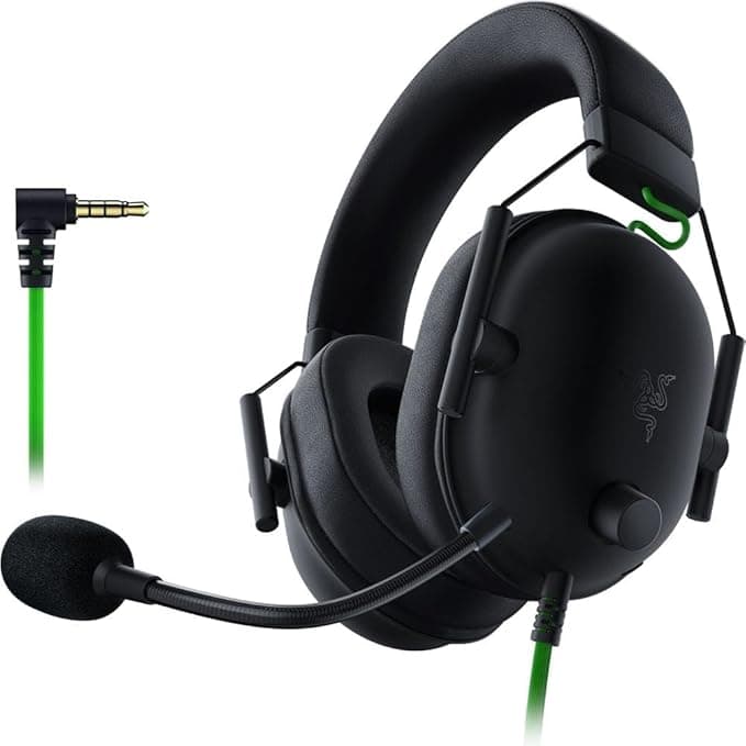 image-Razer BlackShark V2 X Gaming Headset: 7.1 Surround Sound - 50mm Drivers - Memory Foam Cushion - For PC, PS4, PS5, Switch - 3.5mm Audio Jack - Black