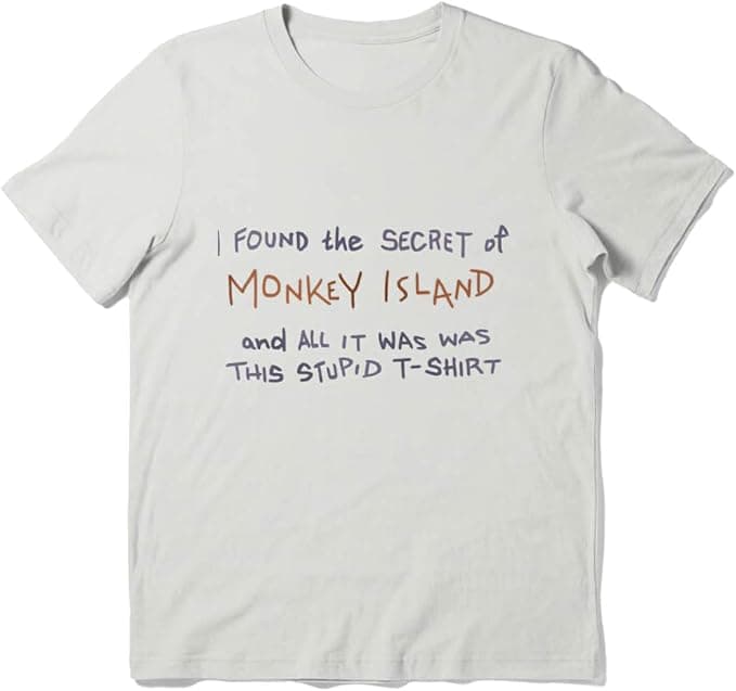 image-Shirts I Birthday Found Sleeve The Cotton Secret Tee of Friends Monkey Island Unisex T-Shirt Presents Gift Holidays Christmas Multicolor