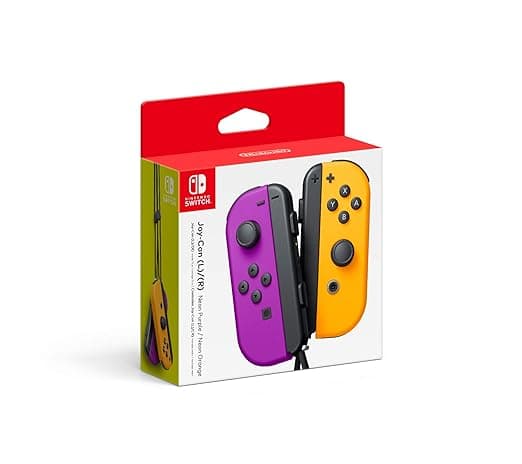 image-Nintendo Neon Purple/ Neon Orange Joy-Con (L-R) - Switch