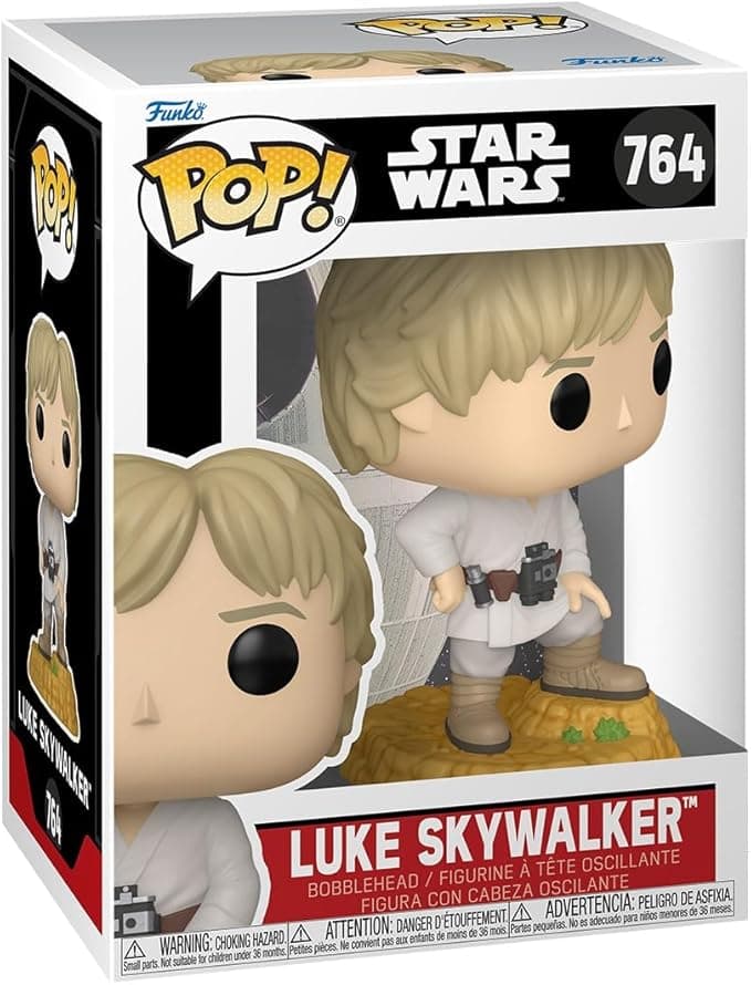 image-Funko Pop Star Wars: Luke Skywalker - Collectable Vinyl Figure - Gift Idea - Official Merchandise - Toys for Kids & Adults - Sci-Fi Fans - Model Figure for Collectors and Display