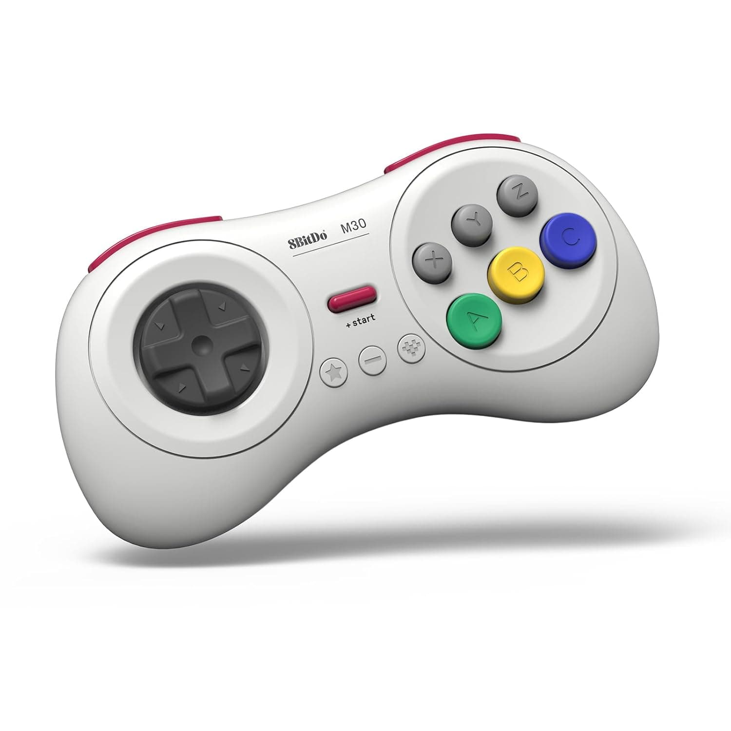 image-8Bitdo M30 Bluetooth Controller for Switch, Windows and Android, 6-Button Layout for SEGA’s Classic Games (White)