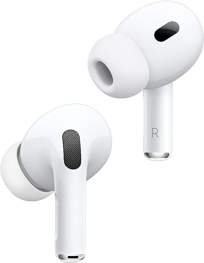image-Apple AirPods Pro 2 Wireless Earbuds, Active Noise Cancellation, Hearing Aid Feature, Bluetooth Headphones, Transparency, Personalized Spatial Audio, High-Fidelity Sound, H2 Chip, USB-C Charging
