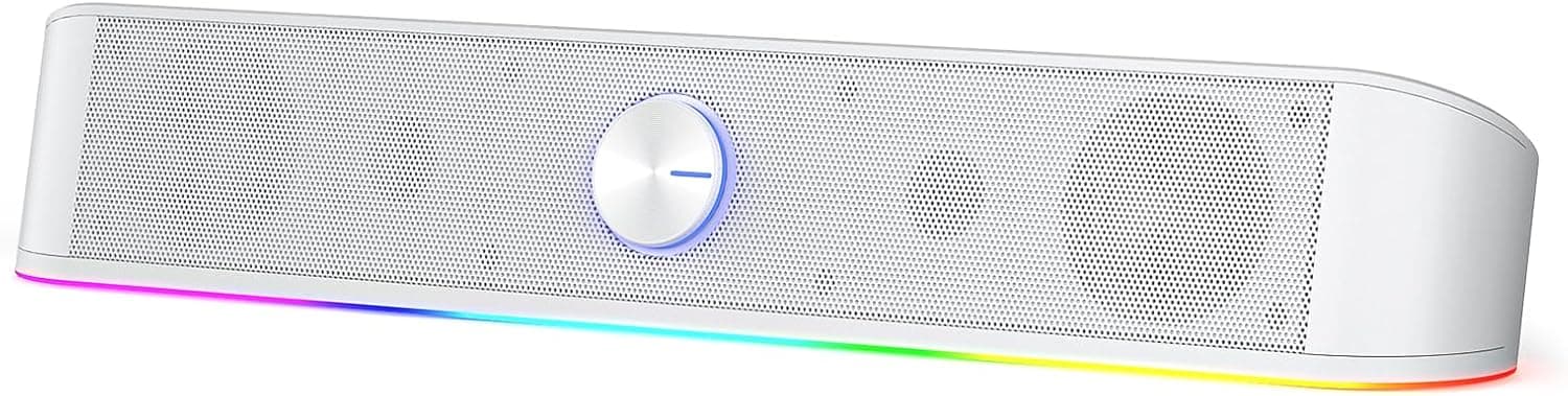 image-Redragon GS560 RGB Desktop Soundbar, 2.0 Channel Computer Speaker