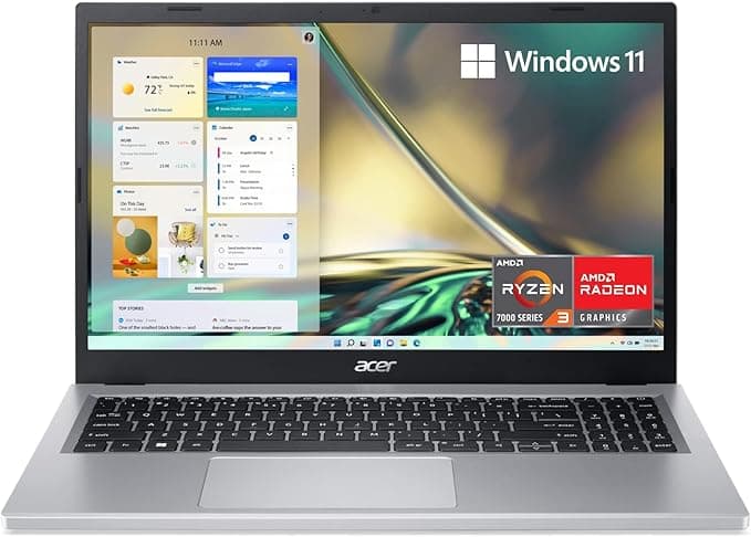 image-Acer Aspire 3 A315-24P-R7VH Slim Laptop | 15.6 Full HD IPS Display | AMD Ryzen 3 7320U Quad-Core Processor | AMD Radeon Graphics | 8GB LPDDR5 | 128GB NVMe SSD | Wi-Fi 6 | Windows 11 Home in S Mode