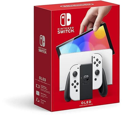 image-Nintendo Switch (OLED model) with White Joy-Con