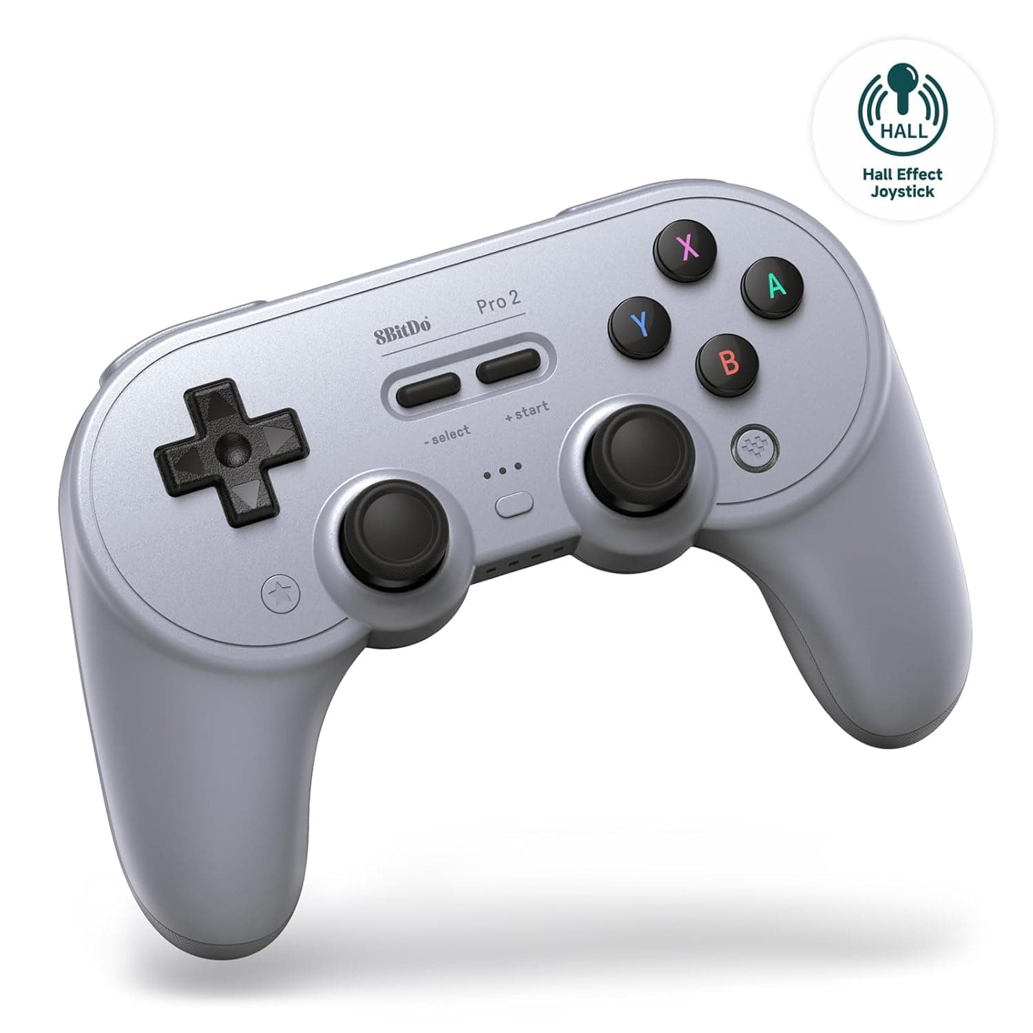 image-8Bitdo Pro 2 Bluetooth Controller for Switch/Switch 2, Hall Effect Joysticks, 2 Pro Back Paddle Buttons, Wireless Gaming Controller for Switch, PC, Android, and Steam Deck & Apple (Gray Edition)