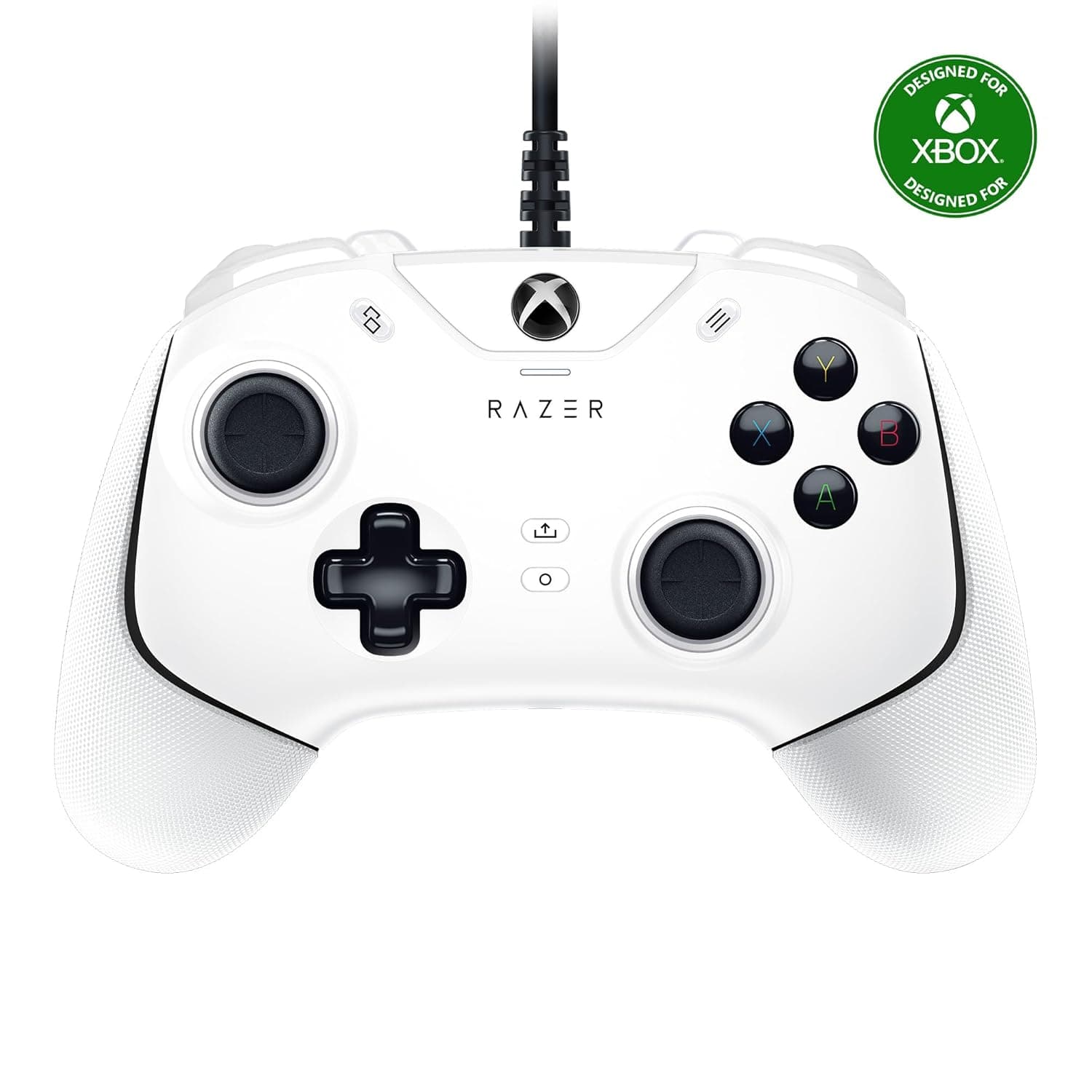 image-Razer Wolverine V2 Wired Gaming Controller for Xbox Series X|S, Xbox One, PC: Remappable Front-Facing Buttons - Mecha-Tactile Action Buttons and D-Pad - Trigger Stop-Switches - White