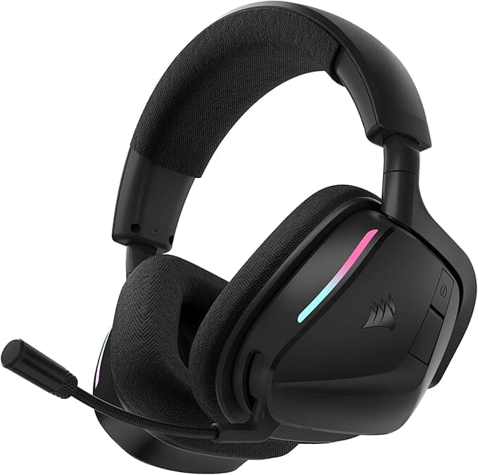 image-Corsair Void v2 Wireless Gaming Headset with Bluetooth for PC, PS5, PS4, Switch, Mobile – Dolby Atmos, 70 Hr Battery, Dual Wireless, Lightweight, Fast Charging – Carbon