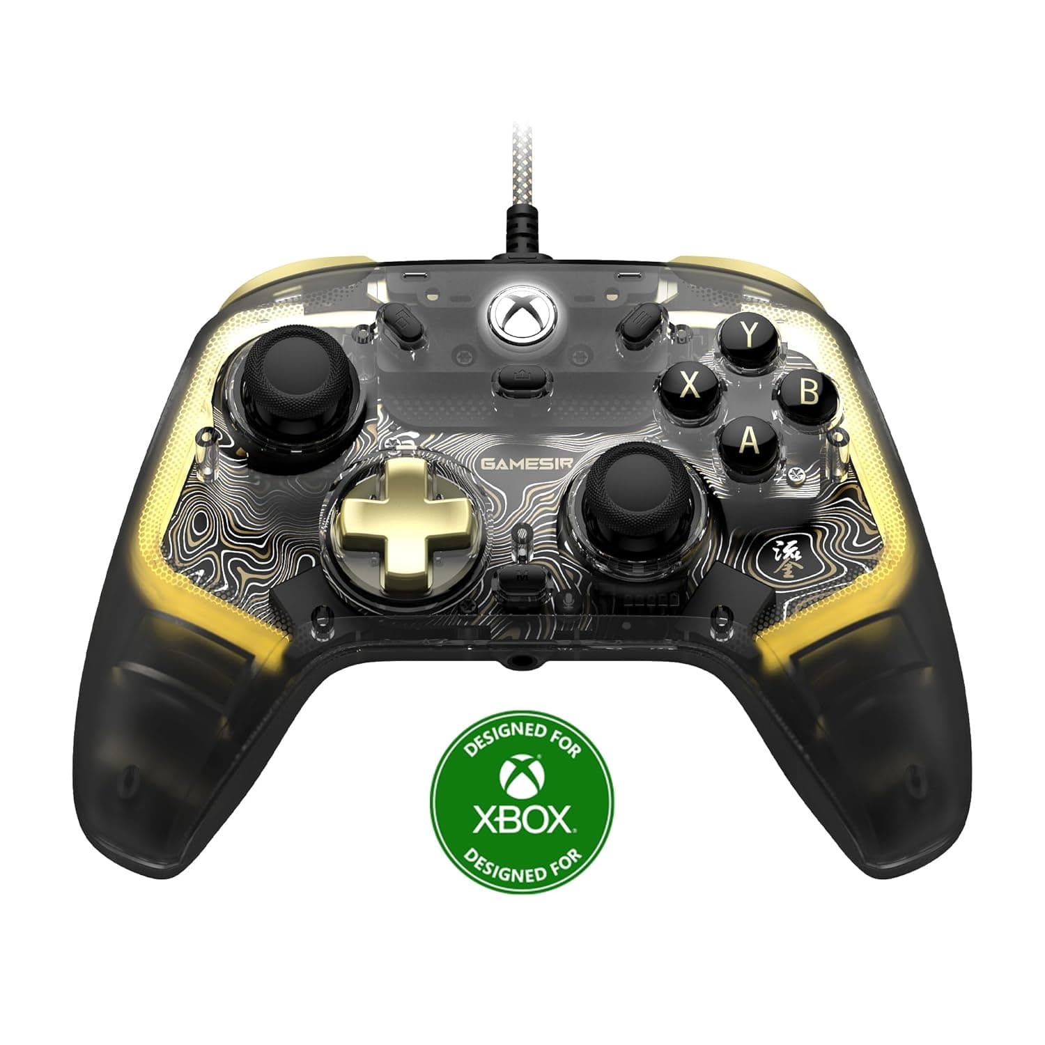 image-GameSir Kaleid Flux Enhanced Wired Controller for Xbox, RGB Lighting and Hall Effect Joystick, Compatible with Xbox Series X|S, Xbox One, Windows 10/11 PC - Officially Licensed