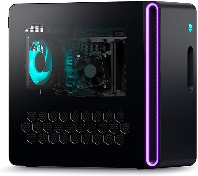 image-Alienware Aurora R16 Gaming Desktop - Intel Core i7-14700F Processor, 16GB DDR5 RAM, 512GB SSD + 1TB HDD, NVIDIA GeForce RTX 4060 8GB GDDR6, Windows 11 Home, Onsite Service - Black