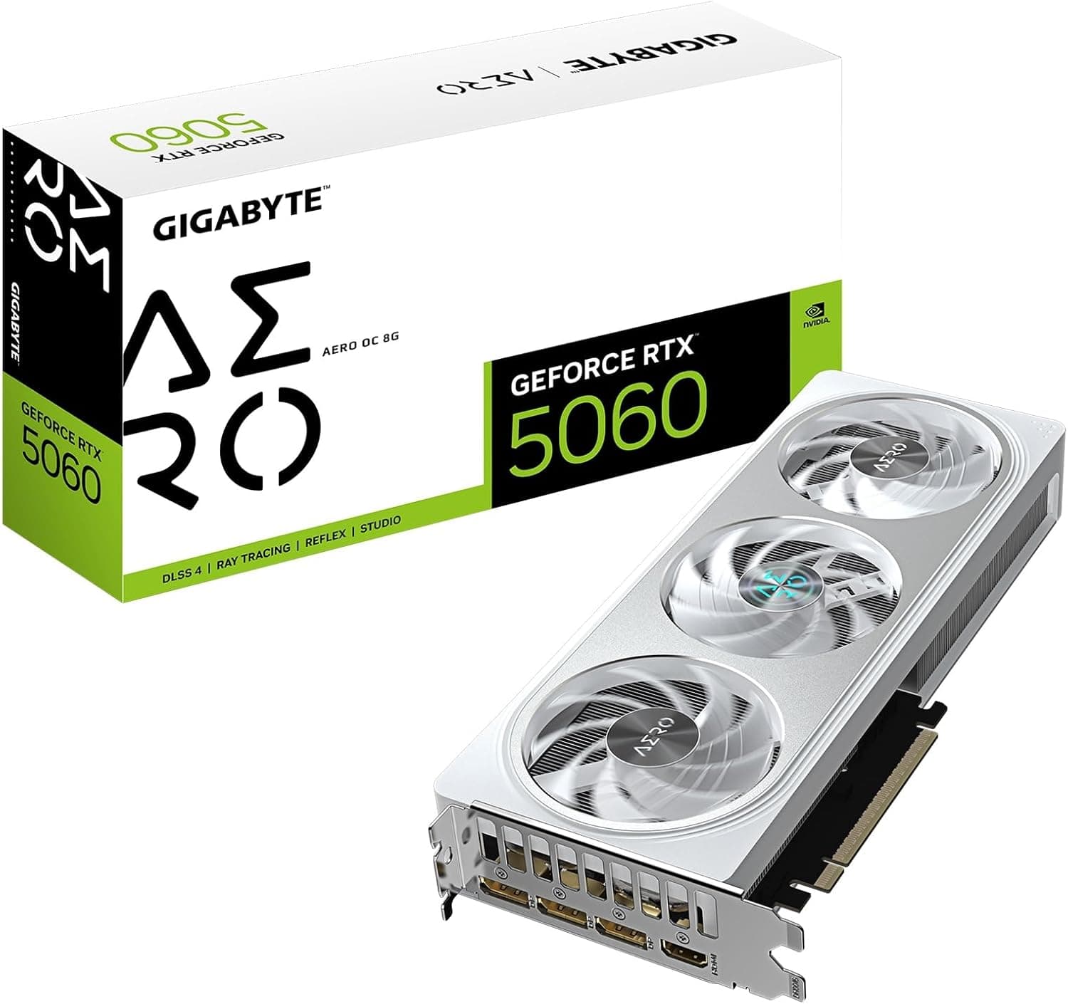 image-GIGABYTE GeForce RTX 5060 AERO OC 8G Graphics Card, 8GB 128-bit GDDR7