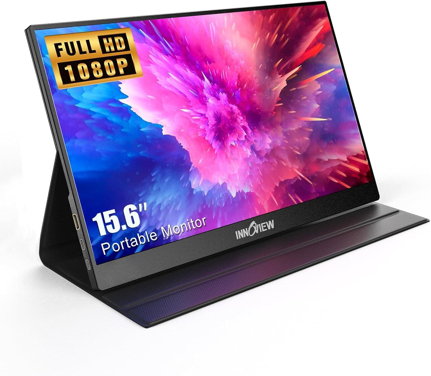 image-InnoView Portable Monitor, 15.6 Inch FHD 1080P HDMI USB C Second External Monitor.