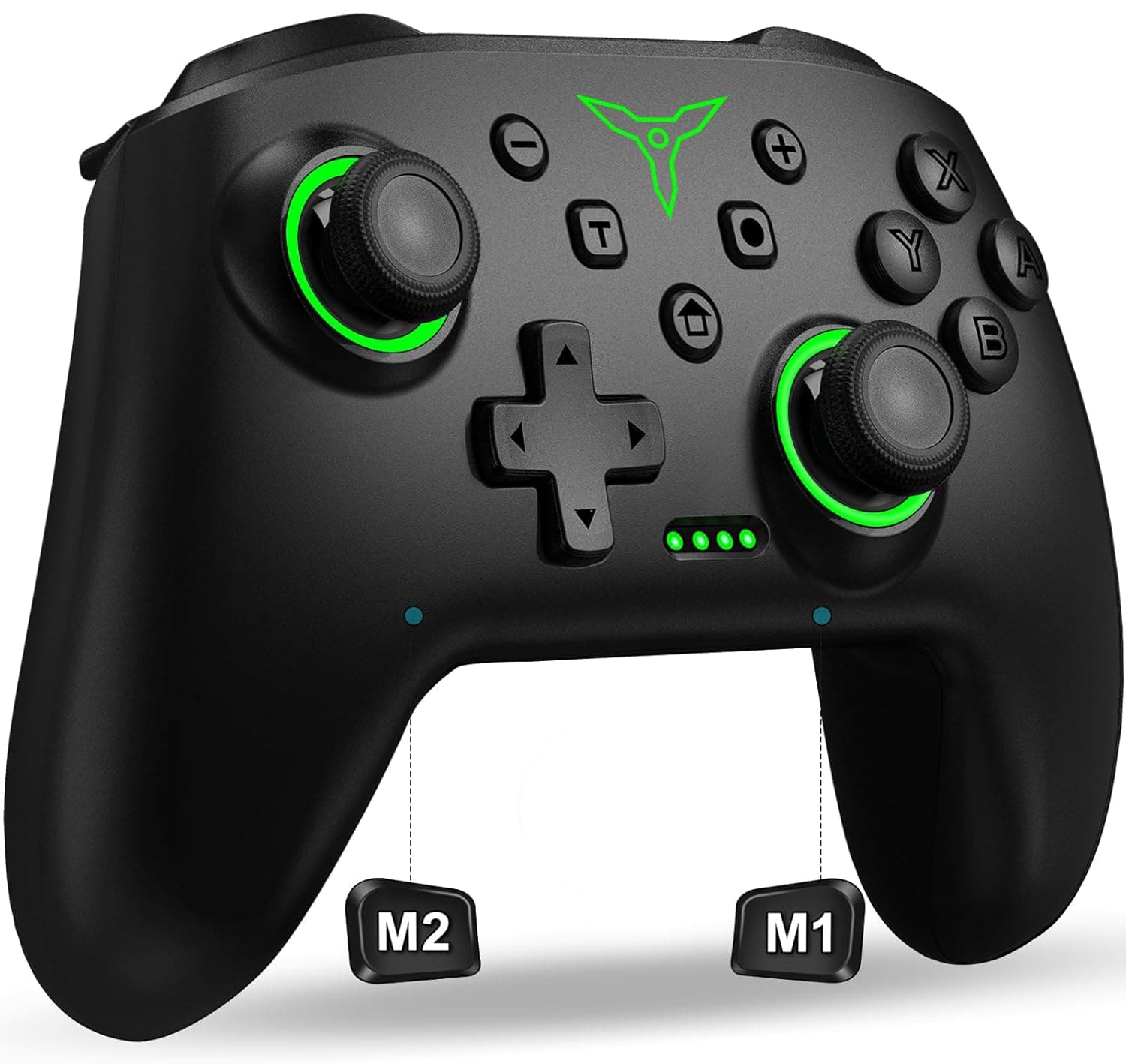 image-Switch Controller, Wireless Switch Controller Compatible with Switch Controller/Switch Lite/OLED, Wireless Switch Controllers Work with iOS/Android/PC with RGB Light, Programmable, TURBO & Wakeup