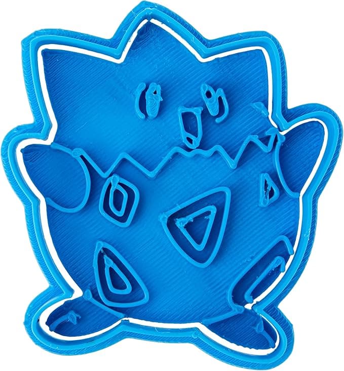 image-Togepi Pokémon Cookie Cutter, Blue, 8 x 7 x 1.5 cm