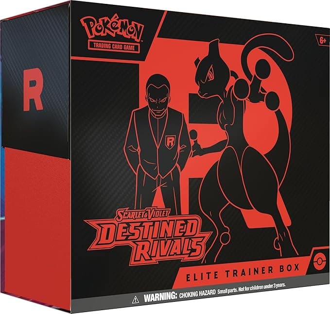 image-Pokemon TCG: Scarlet & Violet - Destined Rivals Elite Trainer Box - 9 Packs, Accessories, Promo