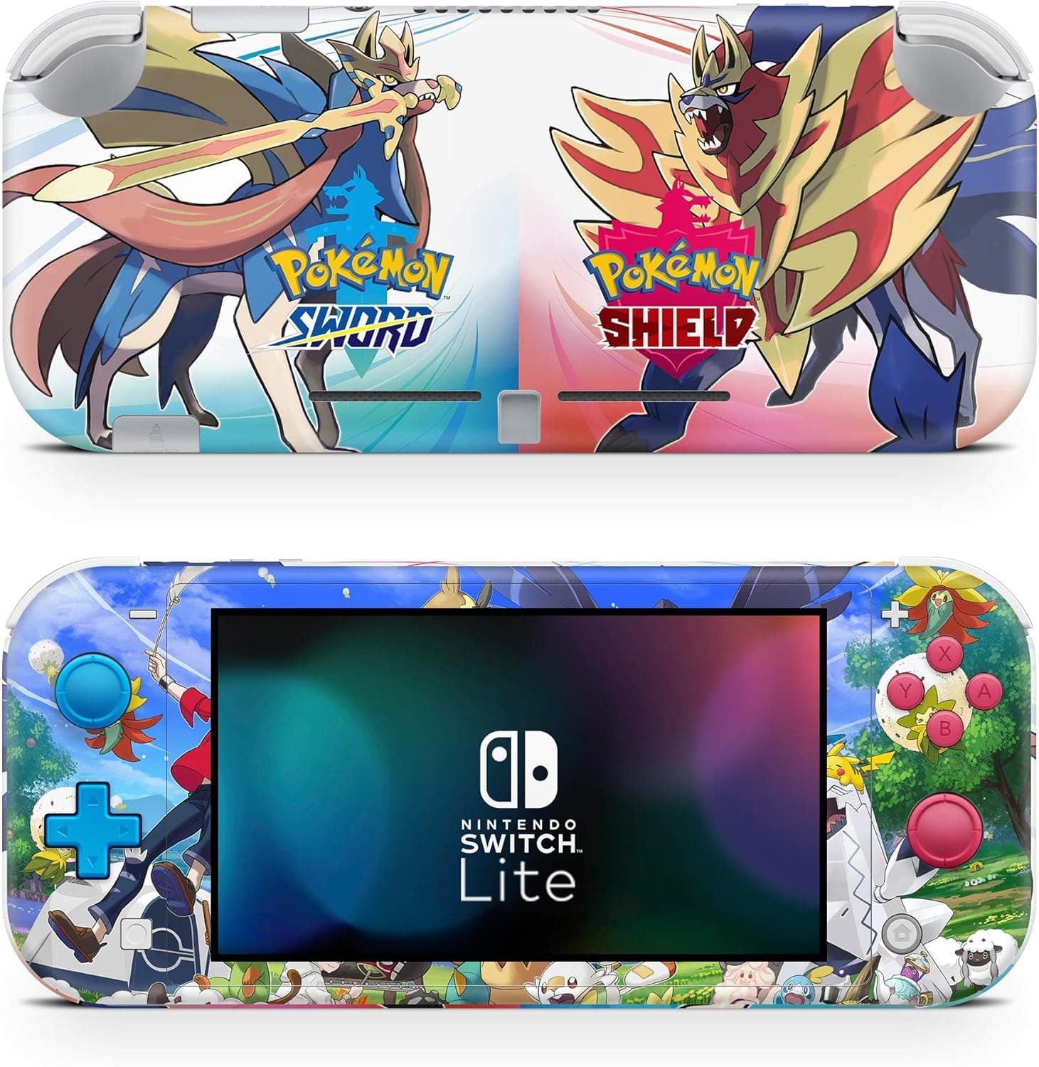 image-Sword and Shield Game Skin for Nintendo Switch Lite Console