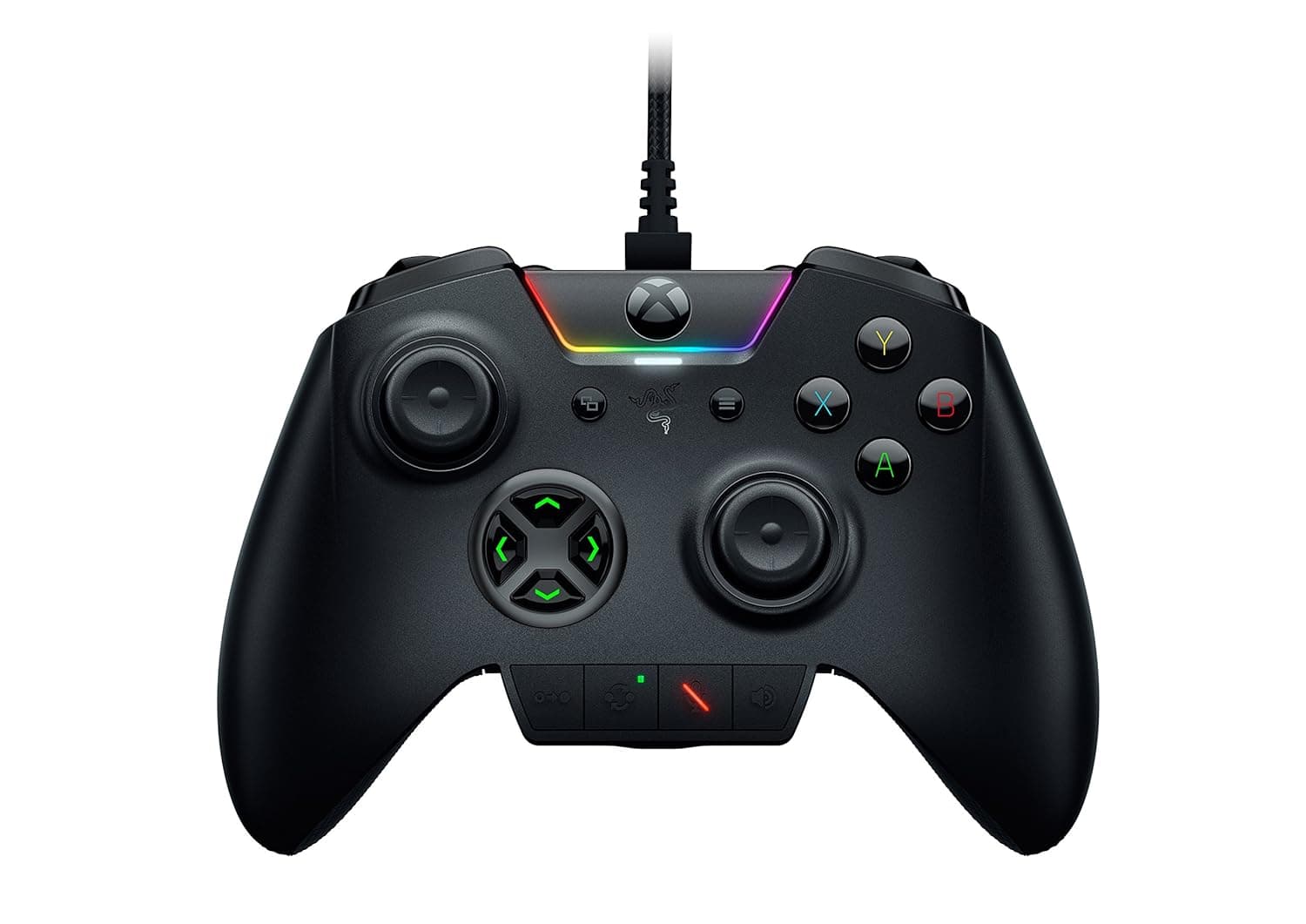 image-Razer Wolverine Ultimate Officially Licensed Xbox One Controller: 6 Remappable Buttons and Triggers - Interchangeable Thumbsticks and D-Pad - For PC, Xbox One, Xbox Series X & S - Black