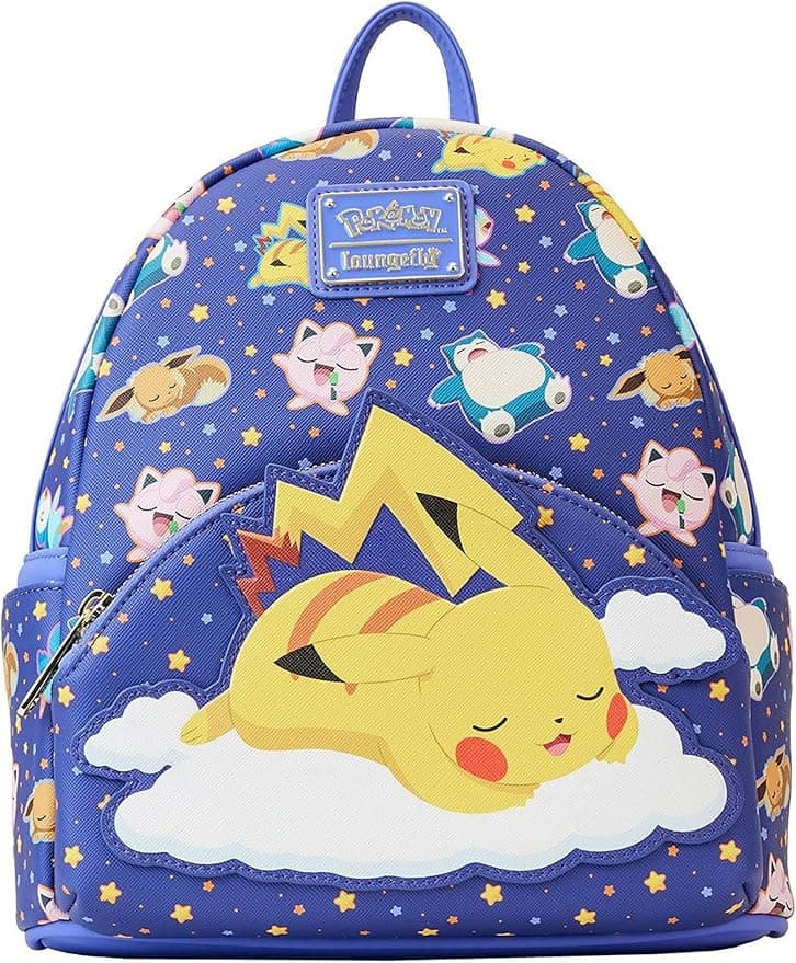 image-Loungefly Pokemon Sleeping Pikachu and Friends Mini Backpack