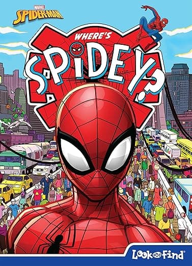 image-Marvel Spider-man - Where's Spidey? Look and Find Activity Book - PI Kids Hardcover - July 2, 2024