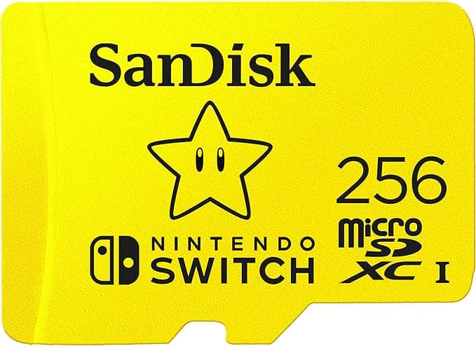 image-SanDisk 256GB microSD Card, Licensed for Nintendo-Switch - Made for Nintendo-Switch 1, OLED, and Lite - SDSQXAO-256G-GNCZN