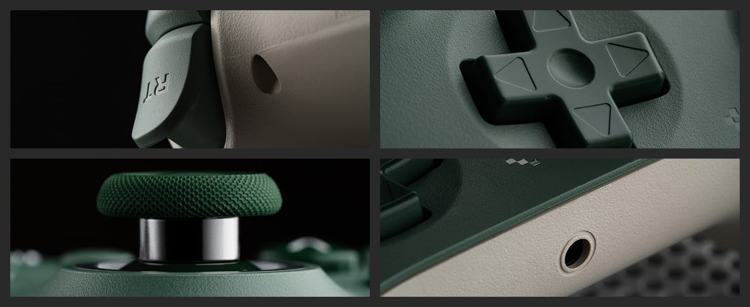 8Bitdo Ultimate C Wired Controller for Xbox with Hall Effect Joysticks and Triggers, RGB Lighting Fire Ring, Compatible with Xbox Series X|S, Xbox One, Windows 10/11 - Officially Licensed (Dark Gray) - Image 3