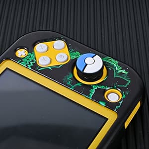 DLseego Cartoon Monster Switch Lite Protective Case Cool Soft TPU Shell Shockproof Scratch Resistant Cover Joy Con Japanese Amine Skin with 2PCS Blue and Red Balls Thumb Grips Caps for Switch 2019 - Image 3