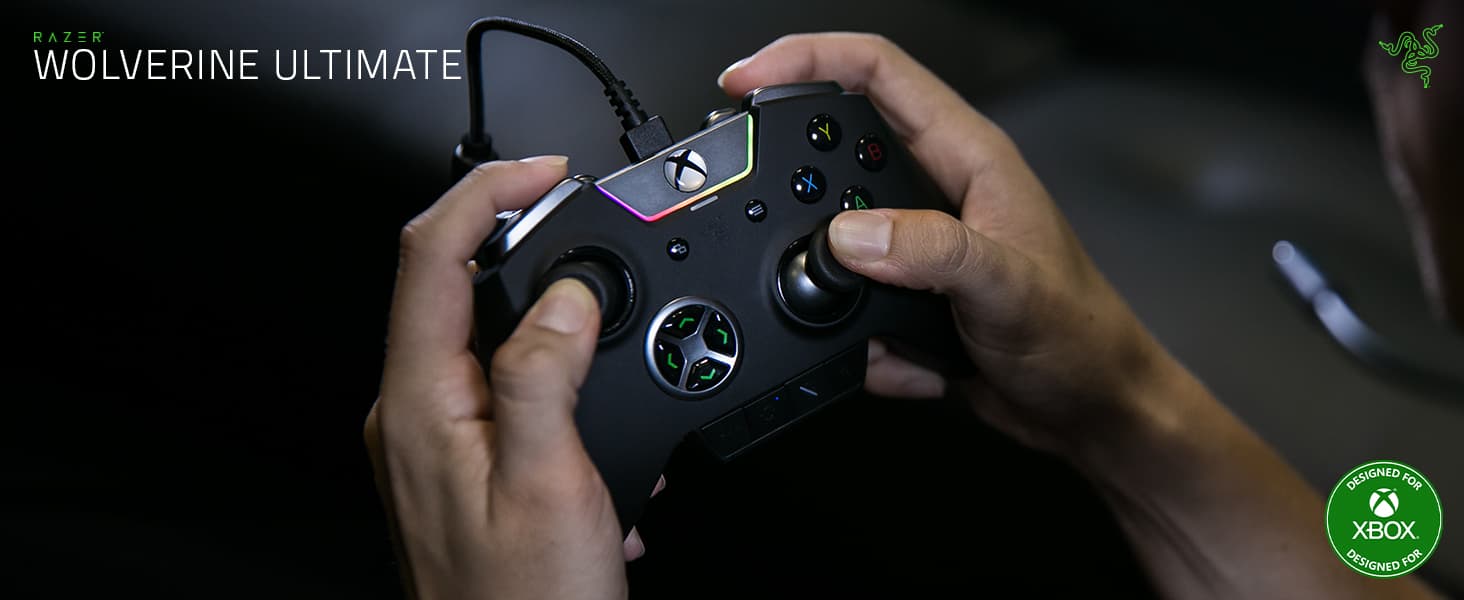 Razer Wolverine Ultimate Officially Licensed Xbox One Controller: 6 Remappable Buttons and Triggers - Interchangeable Thumbsticks and D-Pad - For PC, Xbox One, Xbox Series X & S - Black - Image 1